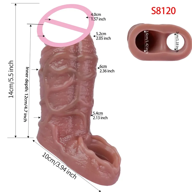クローズヘッド現実的なペニススリーブ大人のおもちゃ男性遅延射精ディックエクステンダーカップルセックスプレジャーセックスショップ