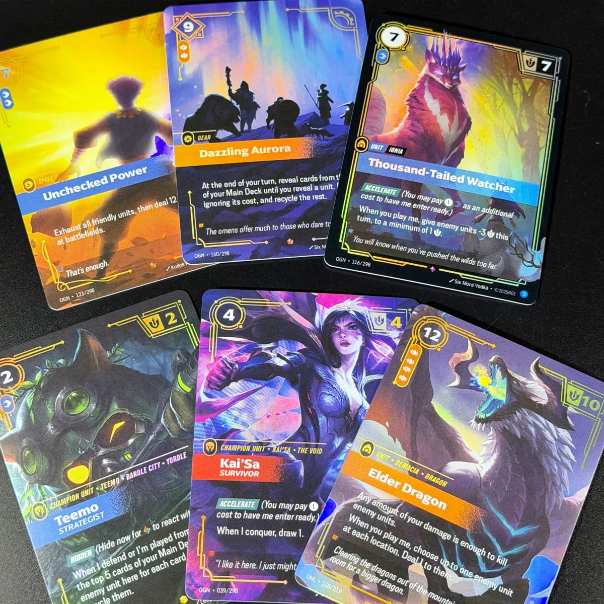 Runes Riftbound OGN Origin Genesis UNL Unleashed KaiSa Elder Dragon Collectible Alt Art Showcase Exclusive Holo Foil Proxy Card
