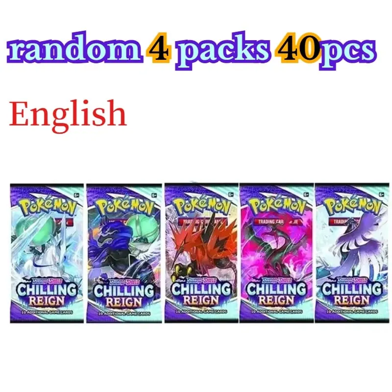 楽しい 40 ピースポケモンカードパック 4 セット日月バイオレット 151 英語トレーディングカードグッズおもちゃハロウィンギフトファンタジー SF