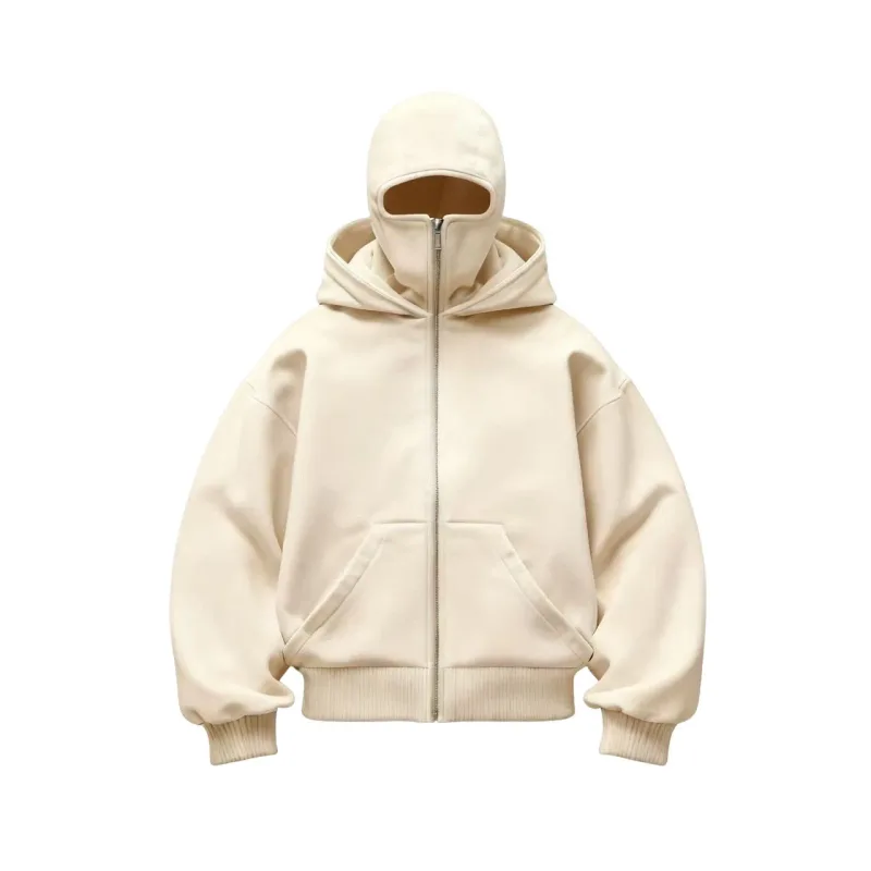Men's and Women's Berets - Rock Style - Fall/Winter Collection - New Product - Double-Layered Hooded Sweatshirt - Zipper Jacket