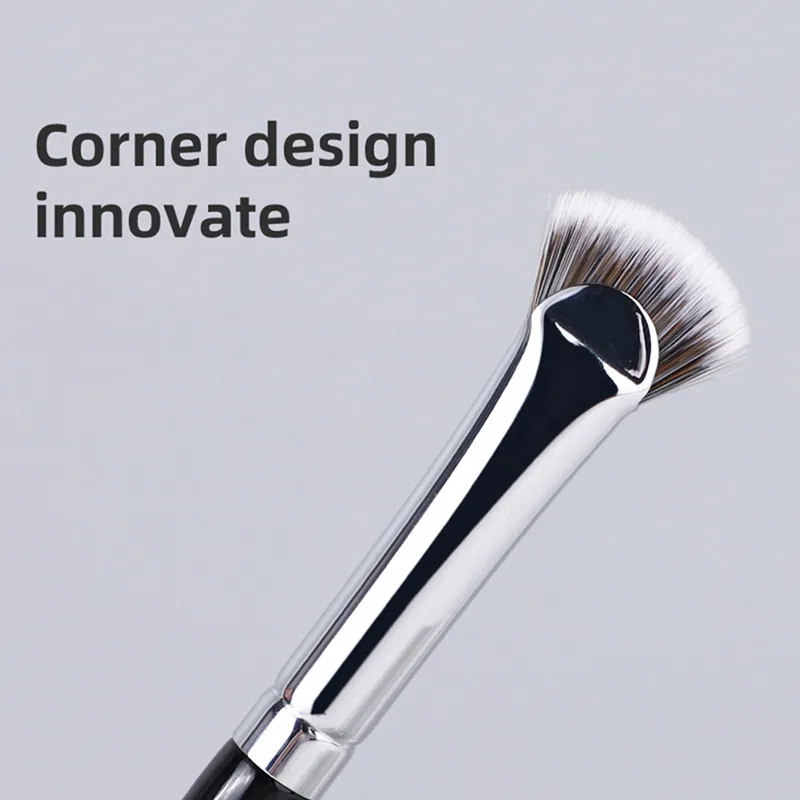 1PC Mascara Highlighter Powder Smudge Tool Fan-shaped Eyelash Brush Soft No Shedding Professional Beauty Eyelash Makeup Brushes