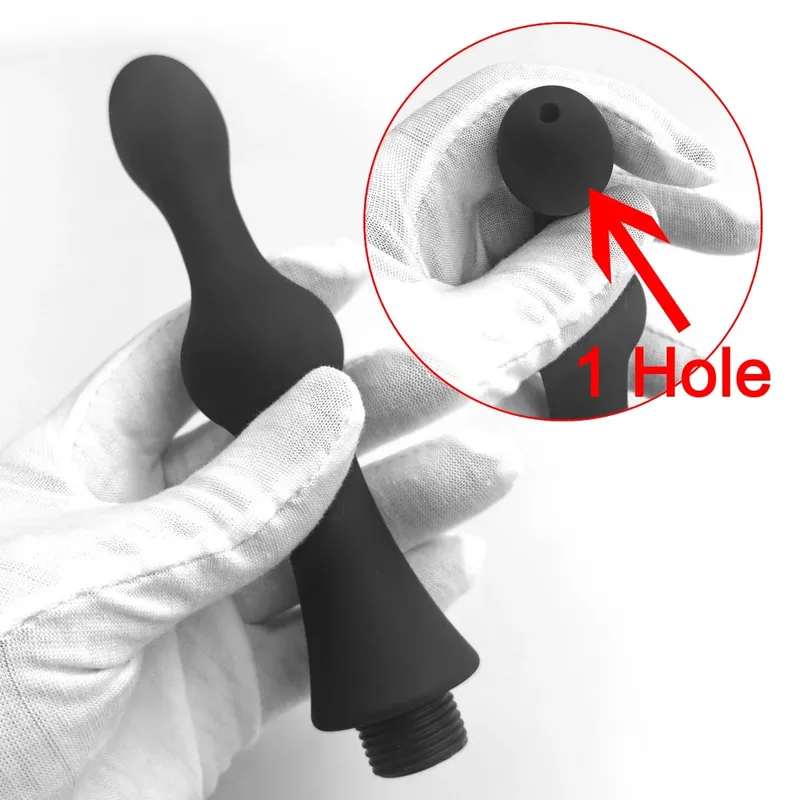 1 stk Silikone butt flush plug-in bruser lavement anal dilatatorer toiletrenser voksne sexlegetøj BDSM Bondage seksuel velvære