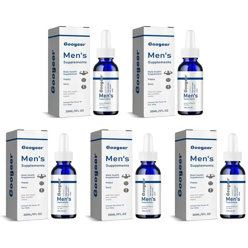 Men's Supplements Drops with Panax Ginseng Ginkgo Biloba Grape Seed and Vitamin B12 for Energy & Daily Vitality Support 30 ML — image 11