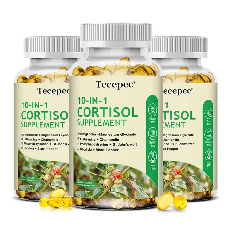 Cortisol Health – Stress Relief Balanced Cortisol Response Relaxation & Deep Sleep – Ashwagandha,L-Theanine – Non-GMO — image 9