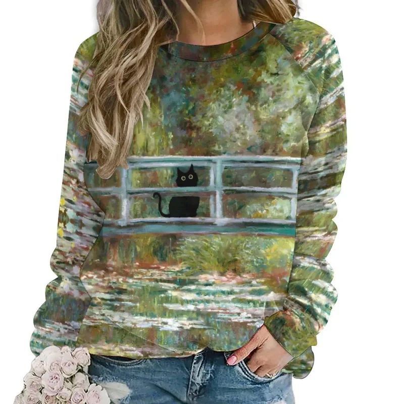 Fashion Butterfly flowers Women round-neck sweatshirt 3D Print Streetwear Autumn Y2k Sweatshirts Pullovers Woman Clothing Tops — image 13