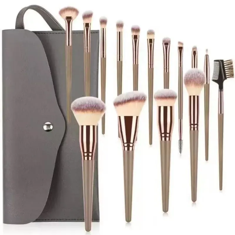 15Pcs Makeup Brushes Set With Bag Eye Shadow Powder Foundation Lip Professional Beauty Tool Make Up Brush — image 7