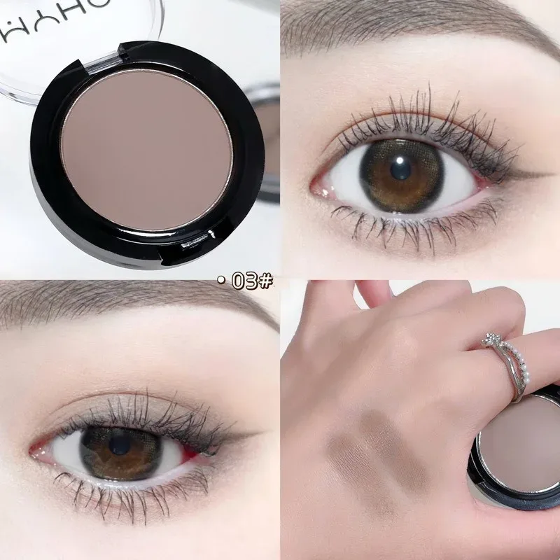 Mini Matte Smoky Blue Red Monochrome Eyeshadow Palette Natural White Light Highlighter For Delicate Eye Contouring Brightens