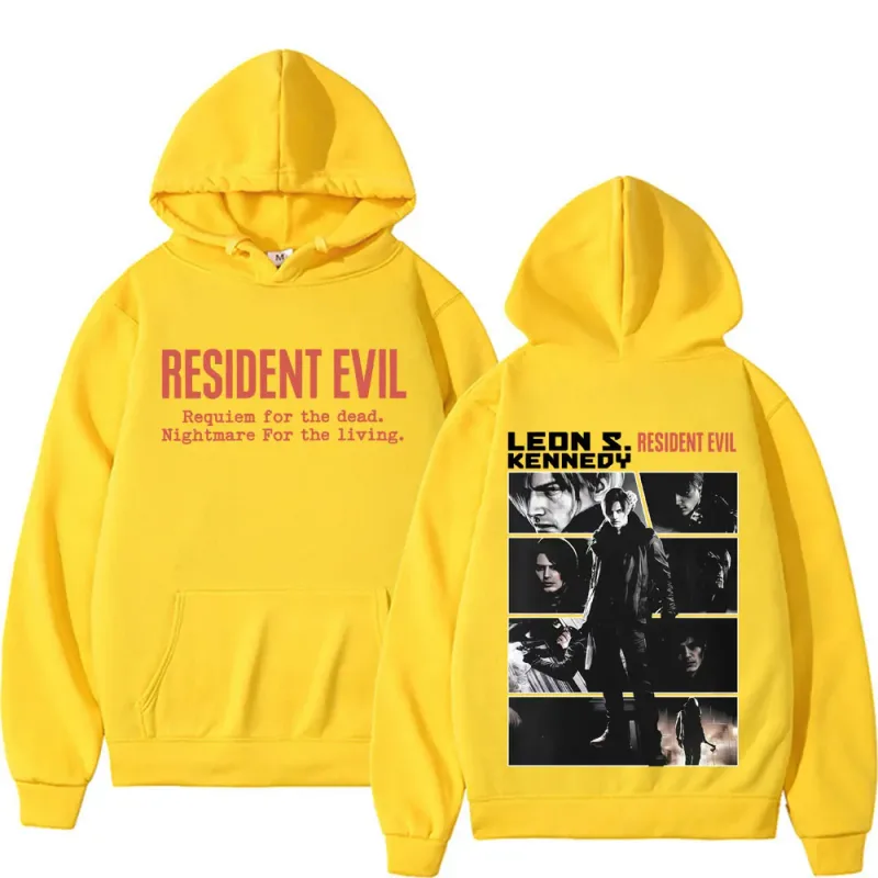 Limited Leon Kennedy Sweatshirts Resident Evil Requiemm Hoodie Pullovers Men Women Fashion Casual Fleece Cozy Hoodies Streetwear