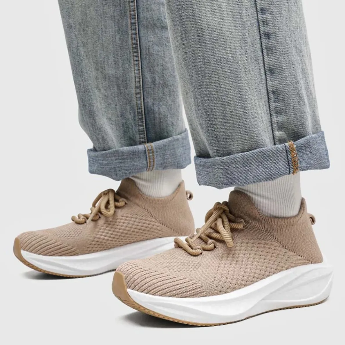 Men Women Summer Mesh Walking Shoes Breathable Lightweight Sock Sneakers Casual Sports Shoes Large Size Couple Style — image 7