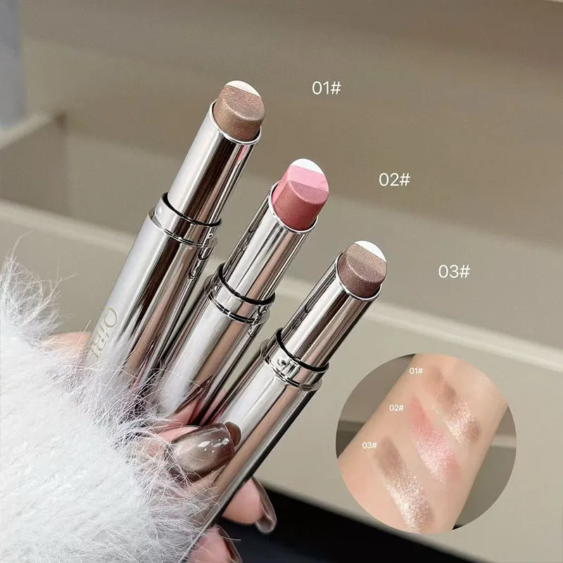 Pearlescent Eyeshadow Stick Lasting Glitter Eye Shadow Pens Makeup Shimmer Highlighter Brighten Lying Silkworm Eyeshadow