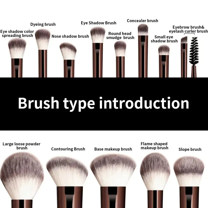 13 Piece Soft Fluffy Makeup Brush Set Foundation Make-Up Concealer Powder Eye Shadow Powder Blusher Facial Beauty Tool
