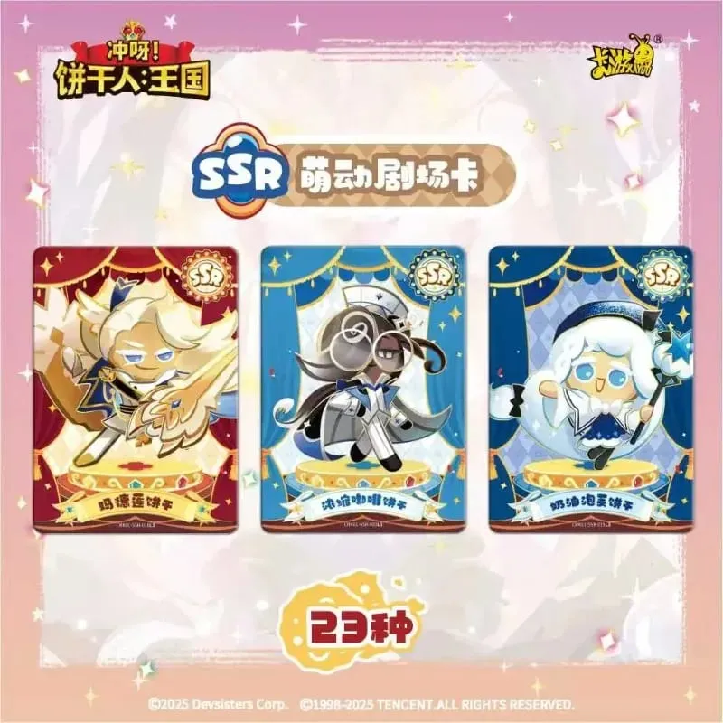 Genuine Cookie Run: Kingdom Cards Braveheart Chapter Crispy Pack Escape The Oven Adventure Anime Collection Cards Gifts