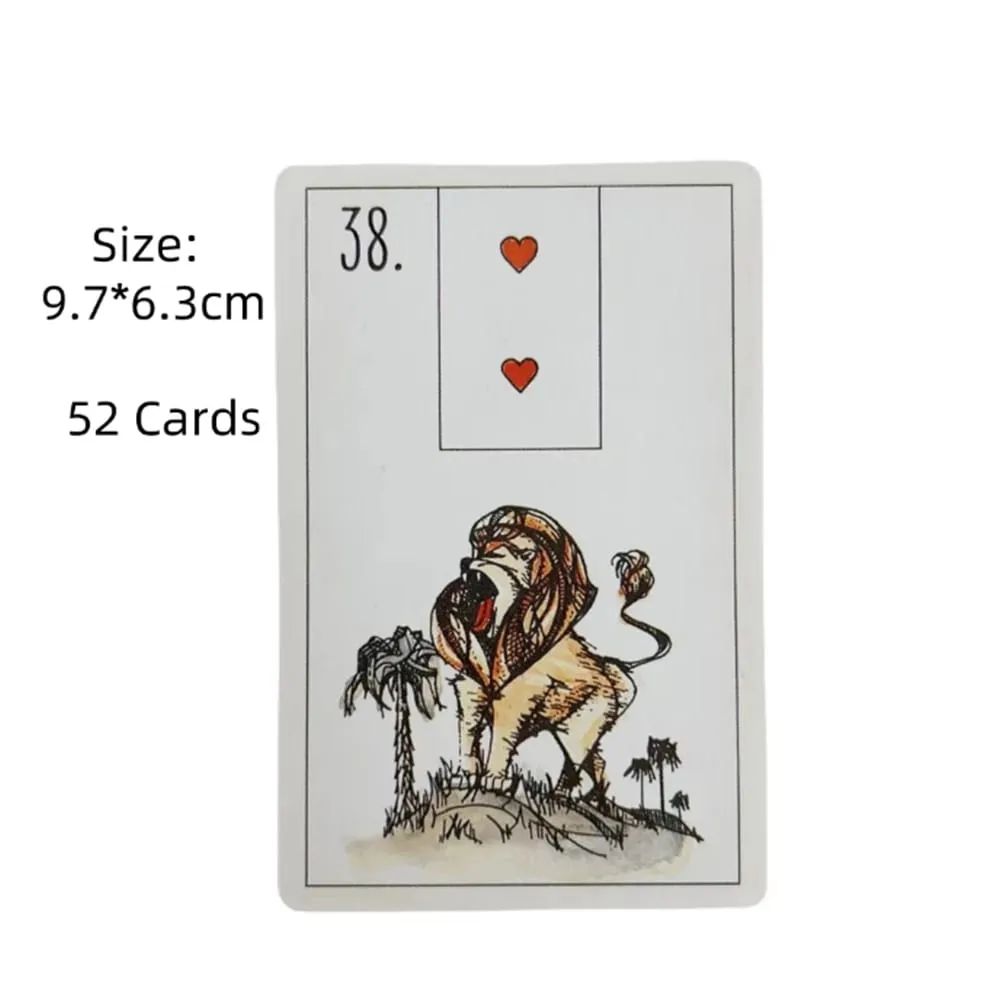 Vielleicht Lenormand Oracle-Kartendeck für Familienfeiern. Hochwertige Wahrsagerei-Tarot-Deckkarten
