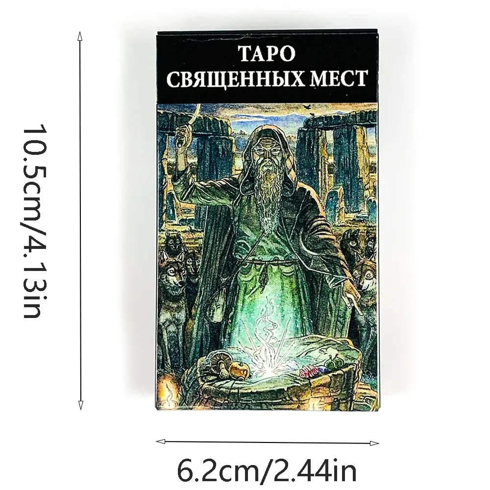Таро Священных Мест Sacred Places Tarot Deck 78 Cards Divination Tarot Cards Classic Mystical Tarot Cards Game Party Supplies