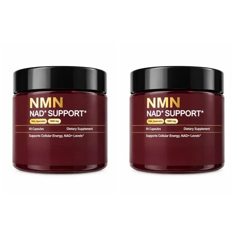NMN NAD+ Support Supplement 1000mg with TMG & Quercetin for Cellular Energy Healthy Aging & Antioxidant Support 60 Capsules