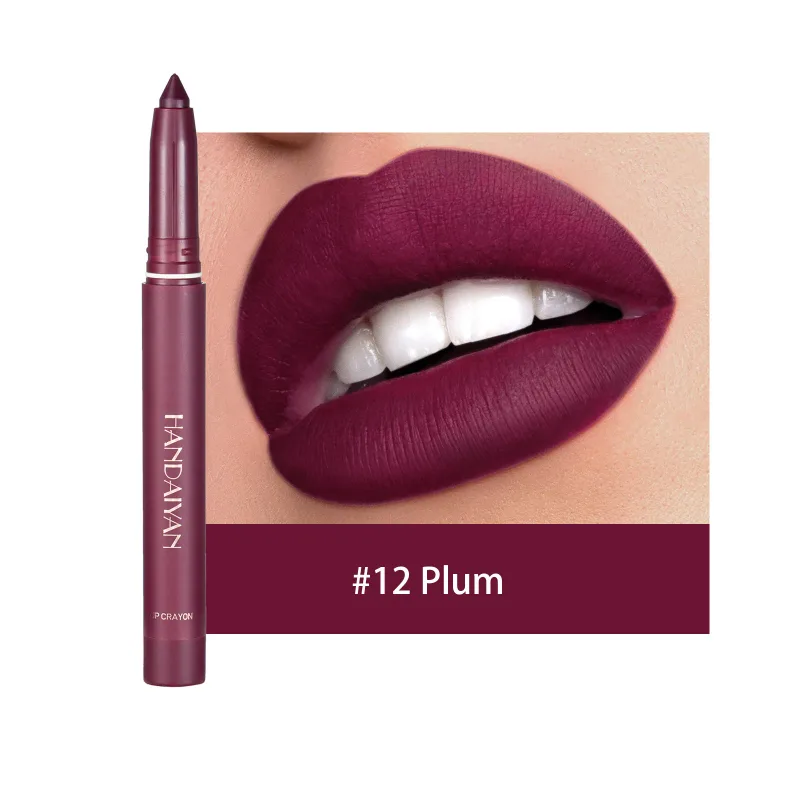Waterproof Cherry Red Matte Lipstick Sexy Lipliner Pencil Plumping Stain Natural Nude Pink Lip Liner Outline Lips Contour Makeup