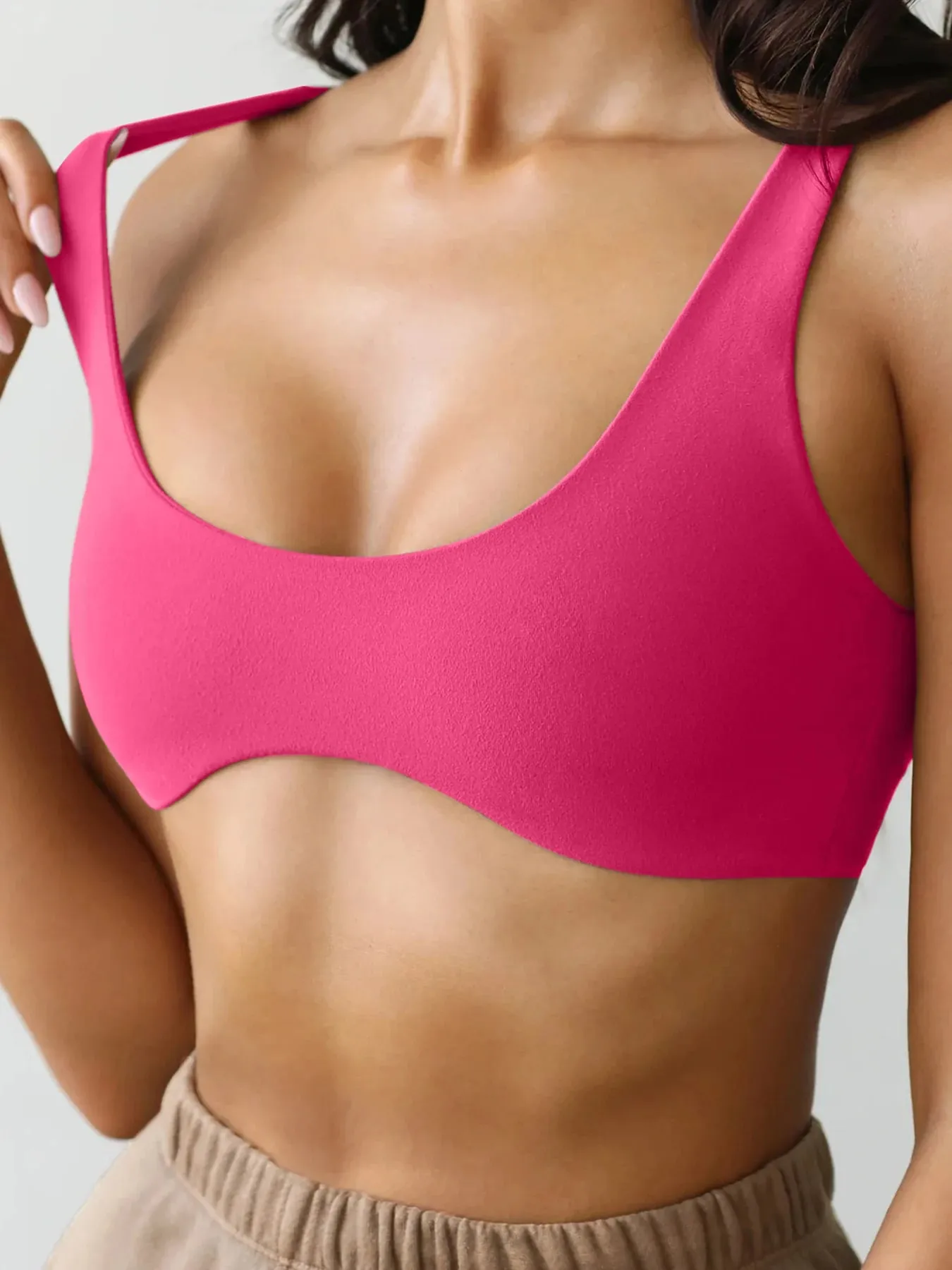 Naked double-sided brushed yoga clothes tight fitting sports underwear women's training running quick drying fitness yoga b