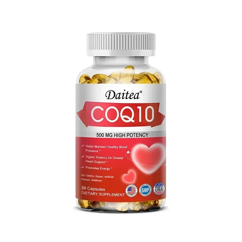 CoQ10 500 mg Softgels - Ultra High Absorption CoQ10 Supplement - Antioxidanttilskud til vaskulær og hjertesundhed