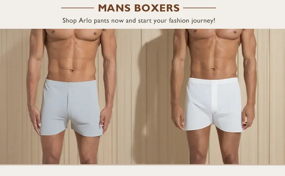 Men's Ice Silk Boxers Shorts Large Size Underwear Man Mid Waist Loose Arrow Pants Boy Home Pajamas Underpants Breathable Panties