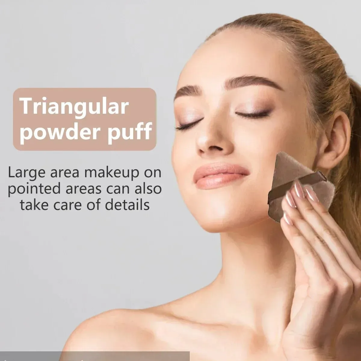 20/40Pcs Makeup Brushes and Sponges Set Brown Makeup Puff Beauty Egg Headband Wristband Remover Kit Makeup Tool Gift