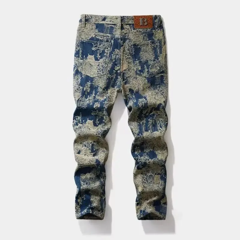 High-quality American retro jeans men's 2026 autumn new micro-elastic popular wear-resistant wash Cowboy Straight Pants