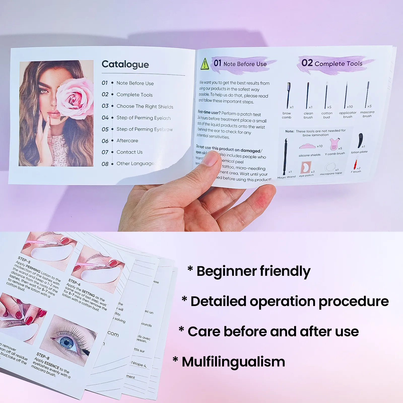 Long Lasting 5-8 Minutes Quick Lash Lifting Eyelash Perm Lash Lift Kit Curling Lashes Eyelash Enhancer Eye Makeup Tool