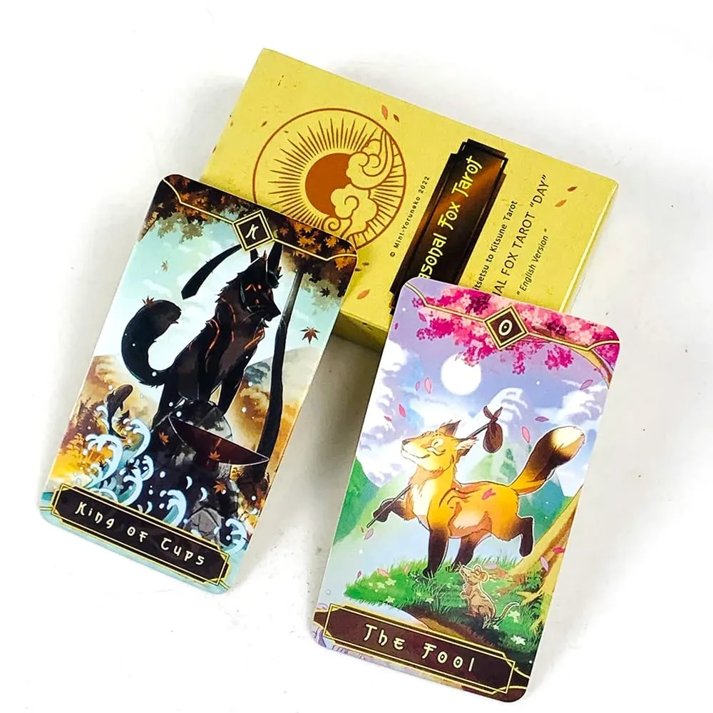 Seasonal Fox Tarot Cards Family Gathering Card Game Mysterious Divination Oracle Board Playing Table Games For Beginners — image 1