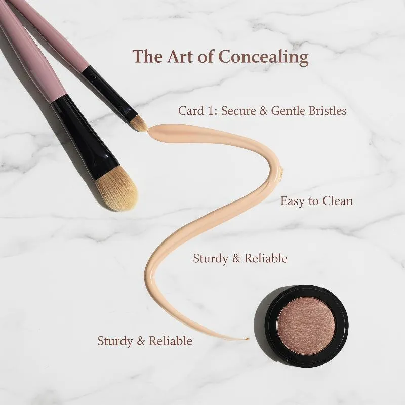 1/3Pc Ultra-thin Foundation Concealer Brush Face Makeup Brus Contour Brushes Brush Makeup Tool Large Medium Small Makeup Brushes
