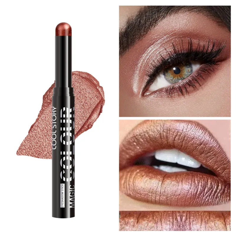 2 in 1 Eyeshadow Lipstick Stick Pencil Waterproof Glitter Brighten Matte Eye Shadow Makeup Pigment Eyeshadow Pen — image 25