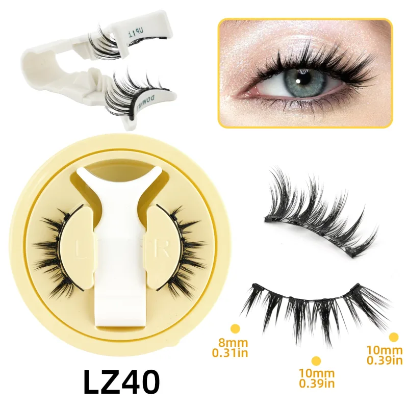 1 Pair New Magnetic Eyelashes Set With Tweezers Makeup Natural Light Eyelash Extension Tools Reusable False Eye Lashes