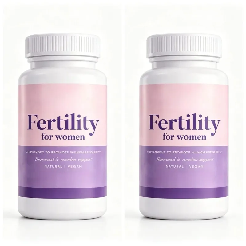 Fertility Capsules for Women Myo Inositol with Methylfolate & Multivitamins Hormonal & Ovarian Support Healthy Ovulation 60 Cts