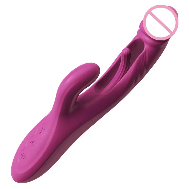 Rabbit Vibrator 10 Vibration&10 Flapping Modes Vagina Vibrator G-Spot Clitoral Stimulator Female Masturbator Women Sex Toys