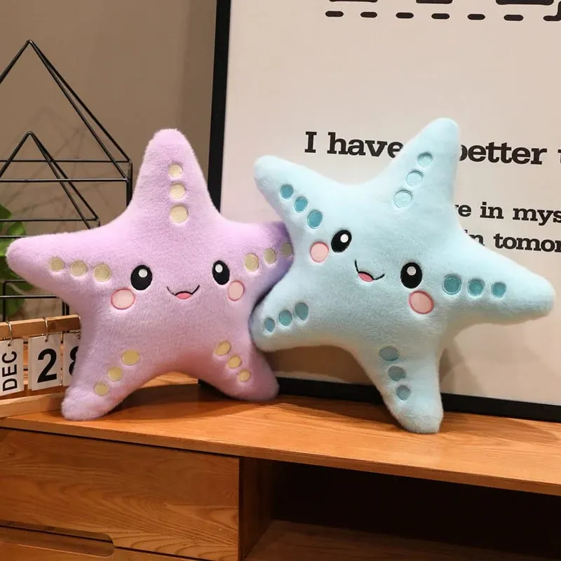 12/43cm Starfish Star Plush Pillow Stuffed Smiling Ocean Animal Colorful Cushion Sofa Chair Decor Present — image 5