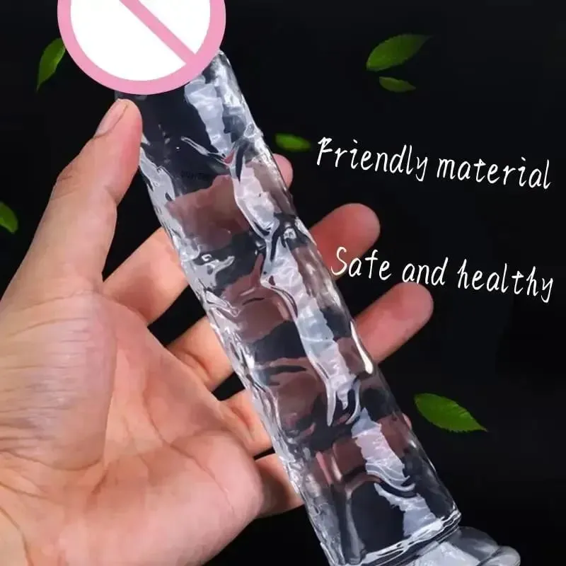 7 Sizes Realistic Clear Dildo XL Silicone Penis with Suction Cup Plugs for Women Masturbation Anal Adults Gay Sex Toys 18 G-spot — image 3