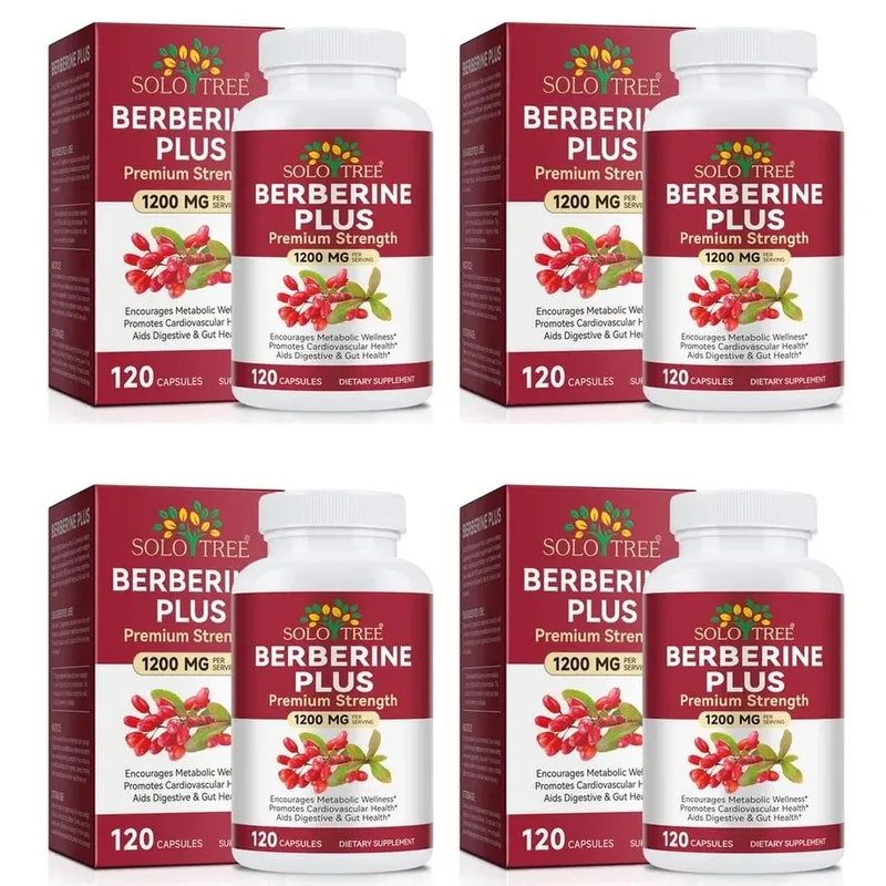 Berberine Plus Capsules 1200mg Berberine HCl Metabolism & Digestive Gut Health Support 120 Capsules
