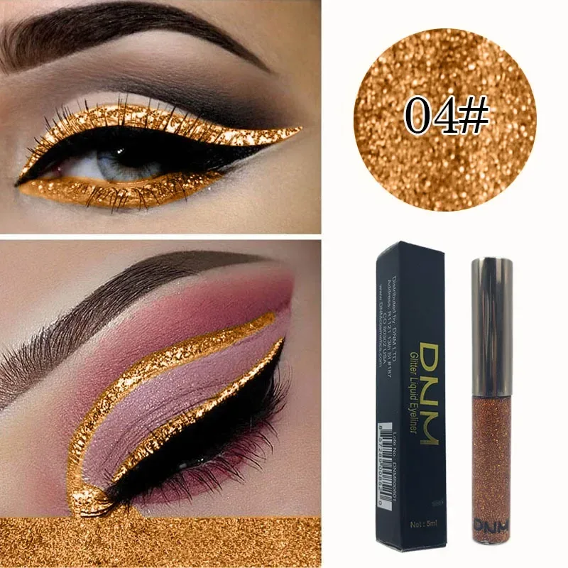 16 Colors Diamond Liquid Eyeliner Professional Silver Green Shiny Eyes Flash Long-lasting Liquid Glitter Eye Liner Beauty Makeup