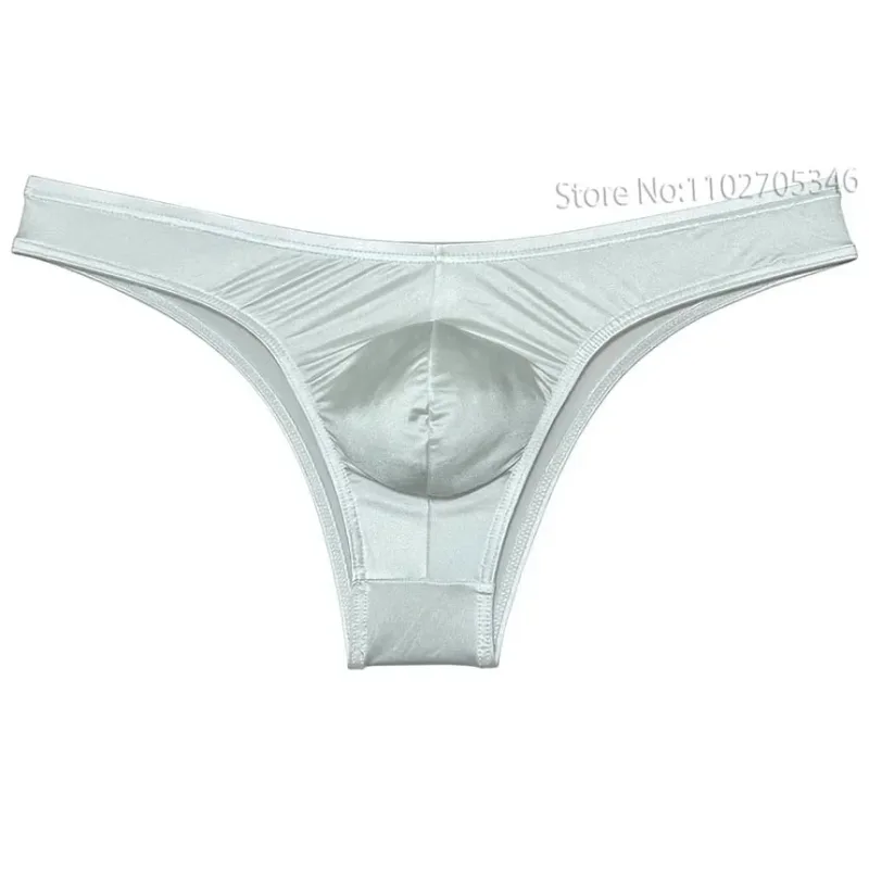 Silky Smooth Bikini Briefs Men's Enhance Pouch Micro Underwear Slip Sexy Beach Briefs Breathable Sissy Panties Pool