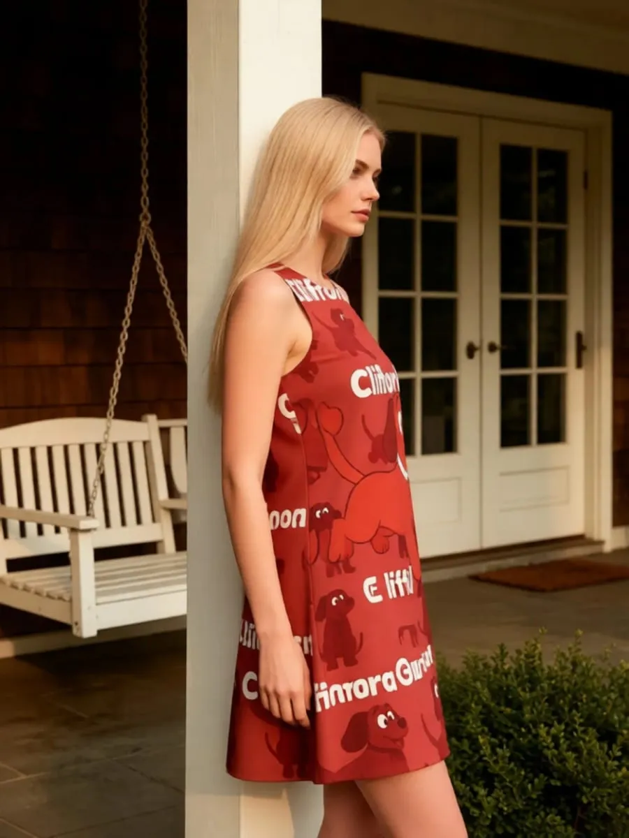 Womens Floral Sleeveless A Line Mini Dress Round Neck Summer Day Dress for Travel Resort Patio and Everyday Wear Elegance