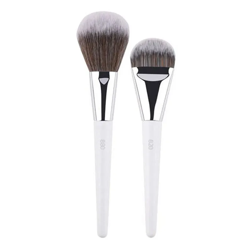 1 stk hvide pulver makeup børster 3D flydende foundation base make up børste Øjenskygge blanding Detail Face Eye Concealer Skønhedsværktøj