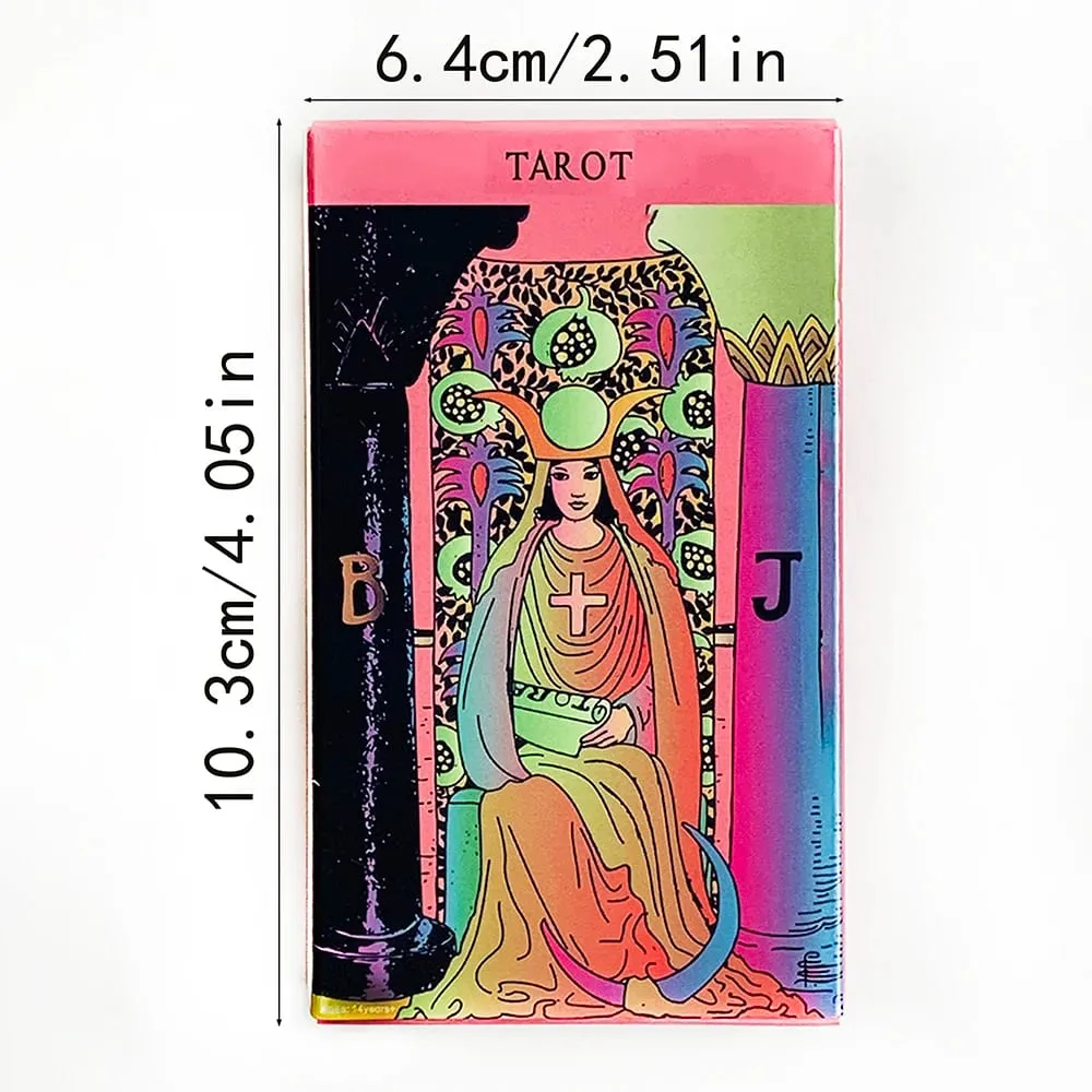 Pink Tarot Decks 78pcs Tarot Card Prediction Divination Tarot Deck English Version Oracles Deck Board Game Family Gathering Game