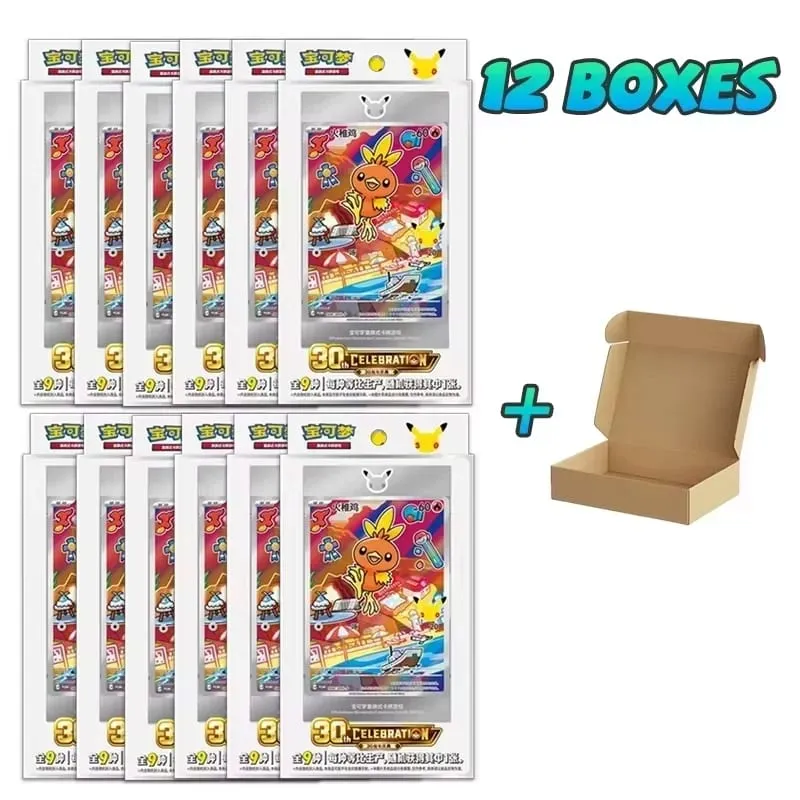 Original Pokemon 30th Anniversary Vol.1 Vol.2 Vol.3 Original Partner Special Illustration Set Gift Box PTCG Collectible Cards