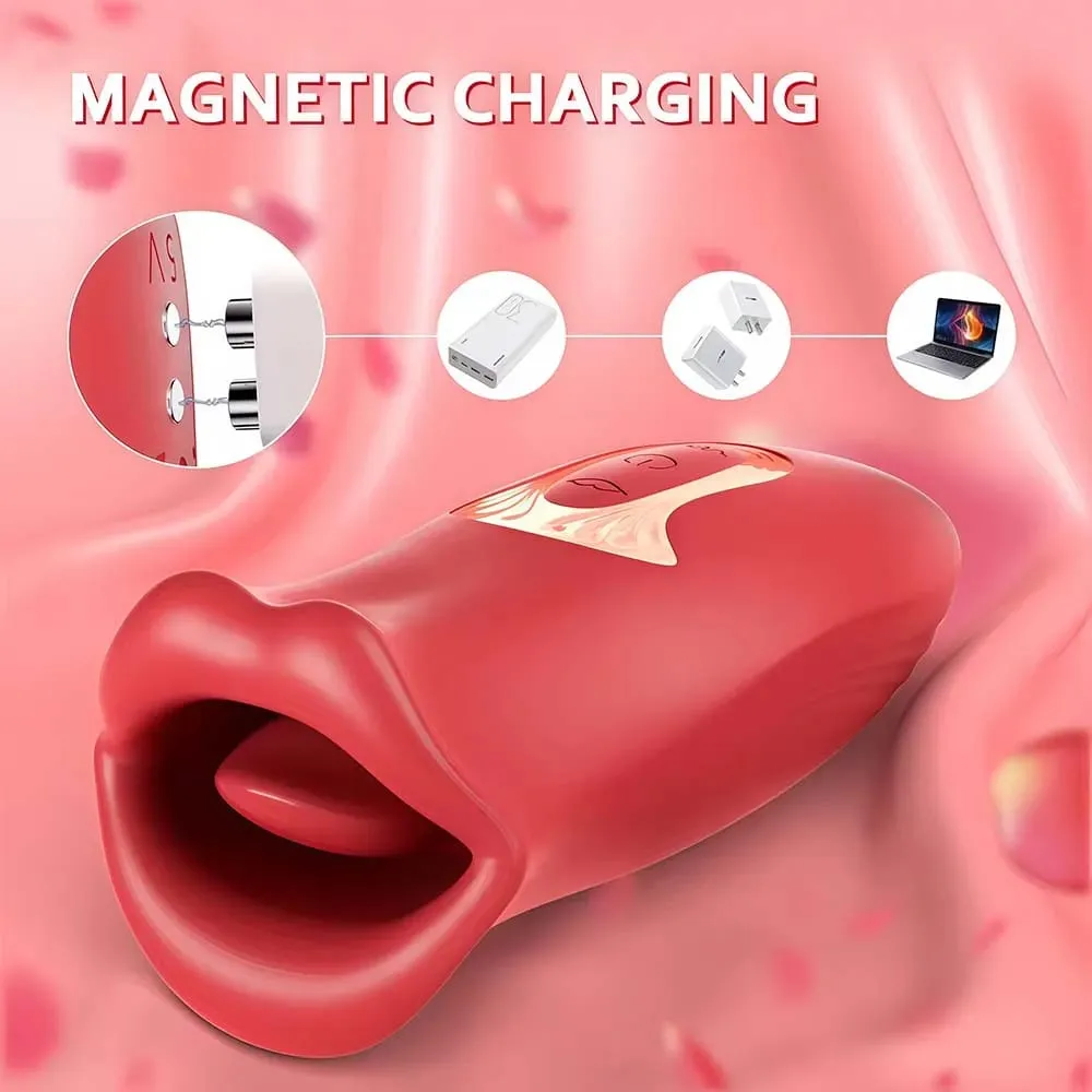 Tongue Sucking Vibrator Female Licking G Spot Clitoris Stimulator Sucker Oral Nipples Massager Sex Toys for Women Adult Goods — image 3
