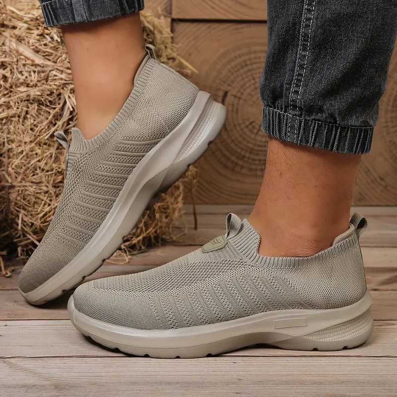 Men Solid EVA Walking Casual Shoes - Soft Light Sole - Perfect Daily Outdoor Footwear Free Shipping Shoe