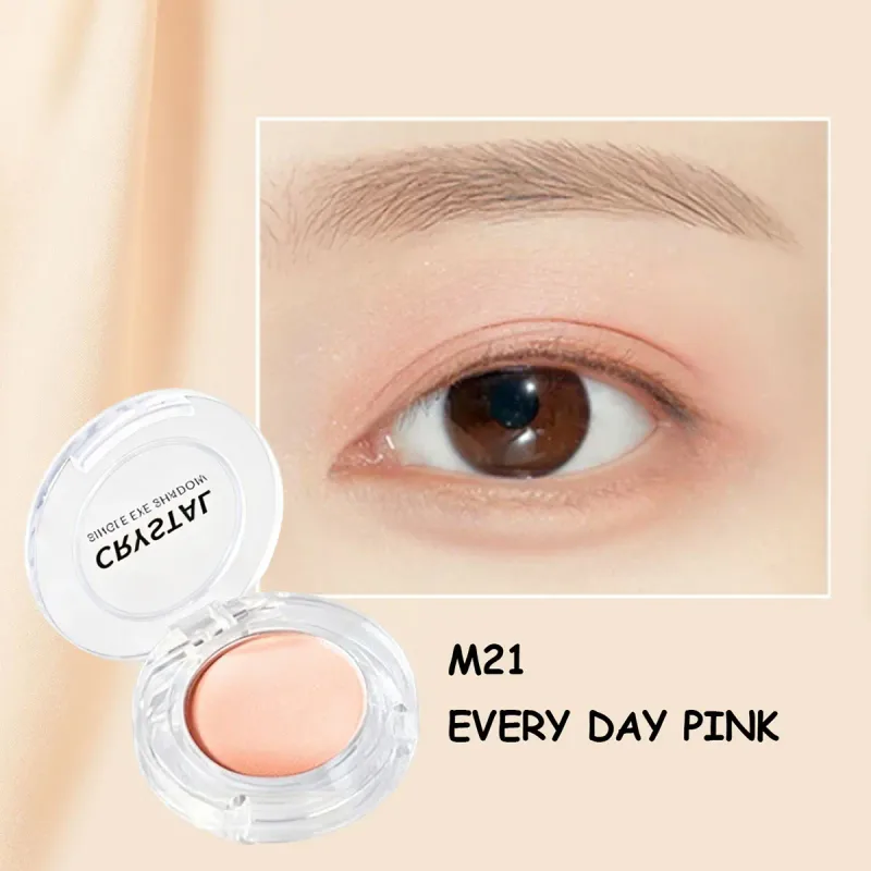 Crystal Single Eye Shadow Silky Smooth Eye Powder Long Lasting Eye Color Buildable Color Korean Cosmetic Korean Makeup