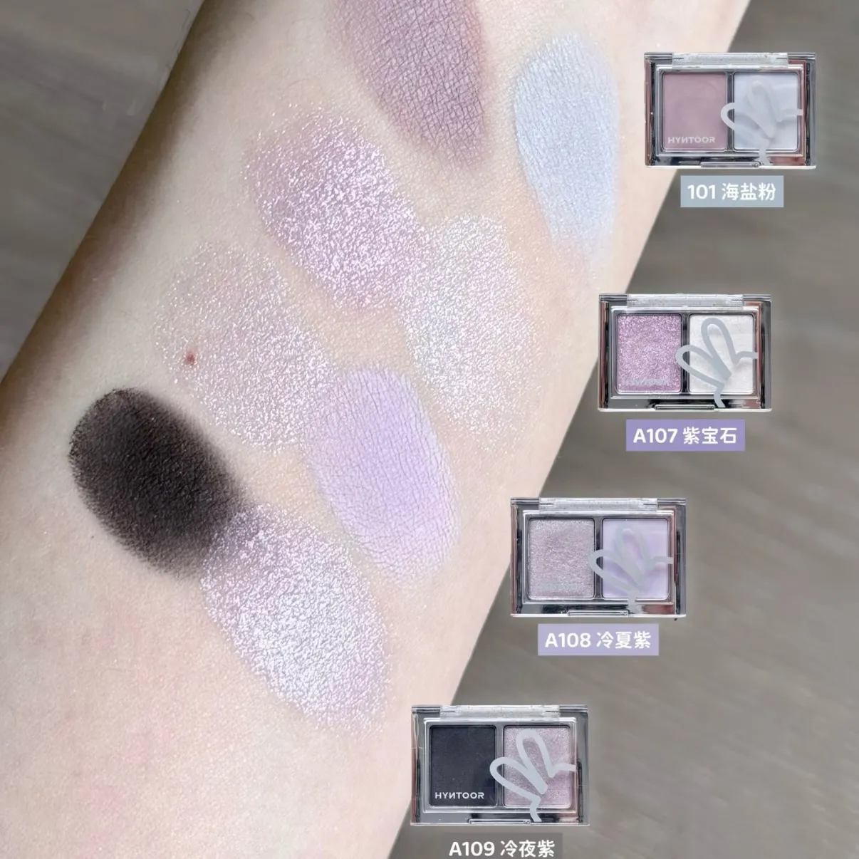 Dual Eyeshadow Palette Matte Shimmer Glitter Eyeshadow Palette Portable Long Lasting Fine Flash Eye Makeup Cosmetic