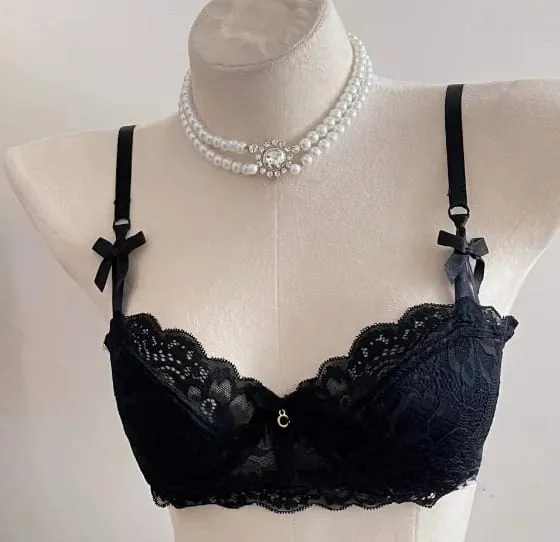 Popular Pure Desire Lace Bra Set 32‑38AB Underwire Large Bust Minimizer Push Up Side Support Lingerie For Young Girls Daily Wear — image 9