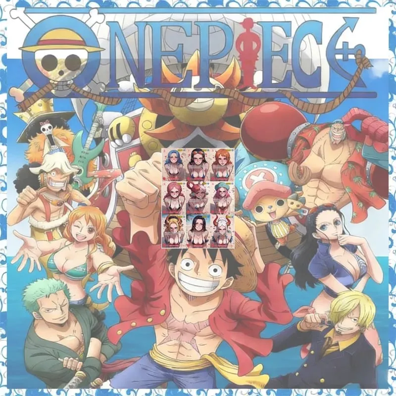 Anime One Piece Diy Color Flash Cards Hancock Perona Nami Robin Yamato Collection Cards Christmas Birthday Gifts Children's Toys