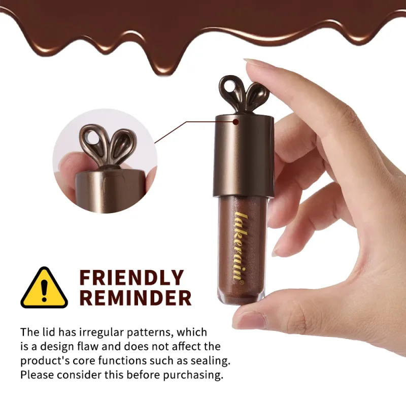 Lakerain Chocolate Rabbit Lip Gloss Dlouhotrvající hydratační zrcadlový efekt Hydratační hladká nelepivá rtěnka Lippy Bunny