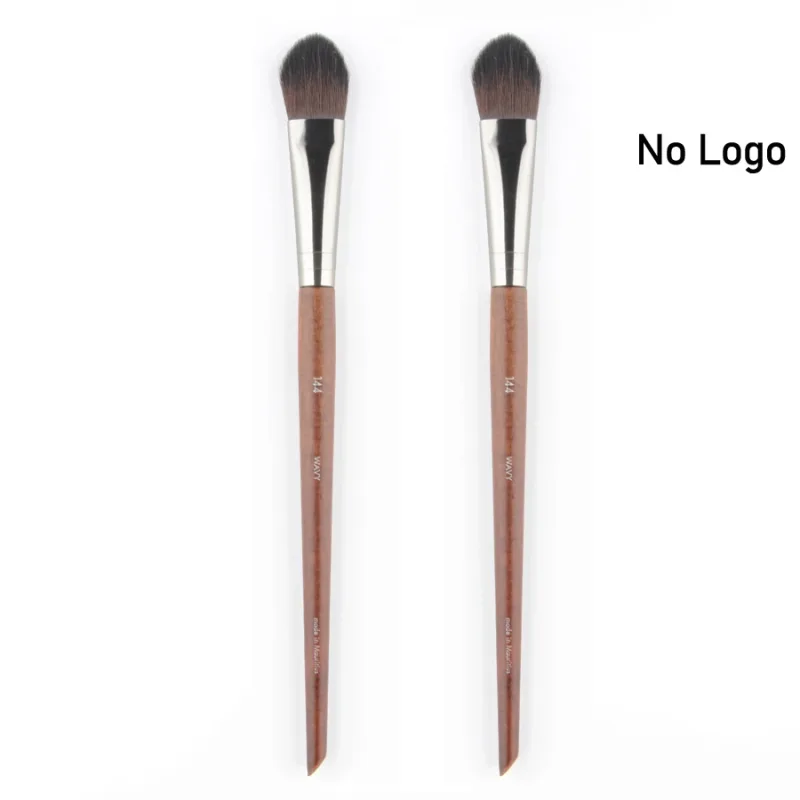 1 piece #144 Precision Highlighter Makeup brush detail Powder Blusher Natural wood Professional Make up brushes