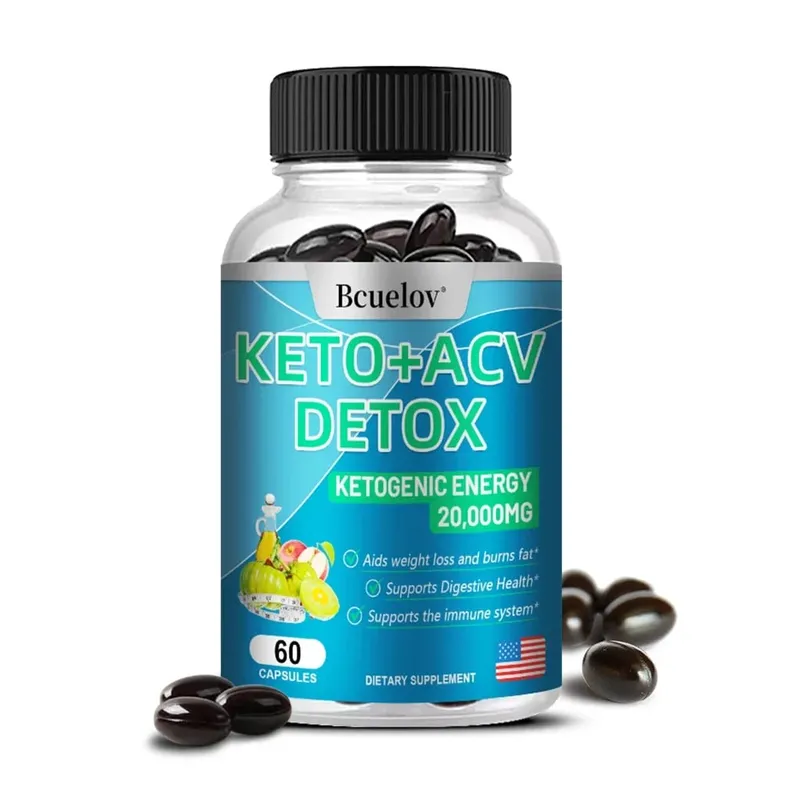 + Apple Cider Vinegar Capsules for Detoxification Fat Burning Weight Management and Digestive Health 120 Capsules